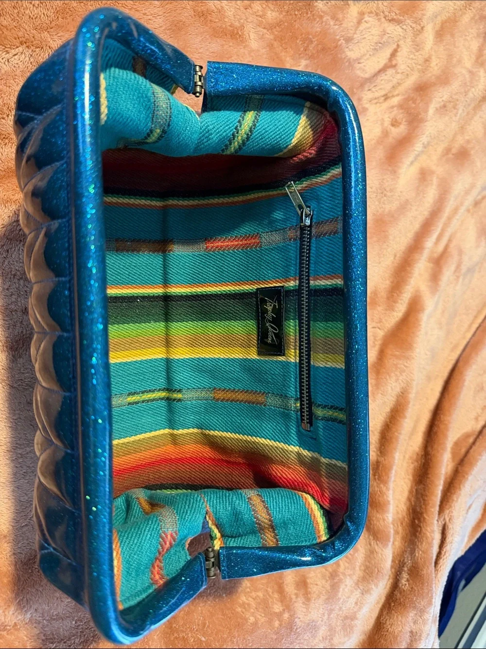 Trophy Queen Teal Clutch